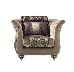 First Lady poltrona, Poltrona in stile classico con schienale capitonn�