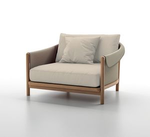 COZY P, Poltrona da esterno in legno teak