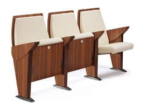One to One, Poltrone con sedile reclinabile, per auditorium e sale conferenza