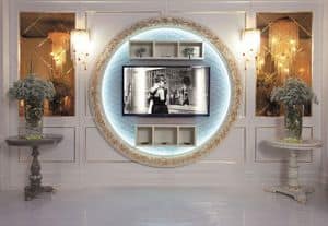 Art. 110, Porta tv in stile classico di lusso, fissaggio a parete