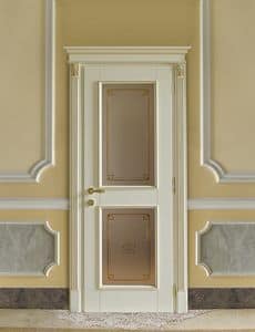 Art. 49601 Puccini, Porta con vetro, in stile classico, per alberghi di lusso