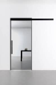 Sail scorrevole, Porta scorrevole in vetro ideale per uffici