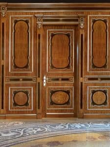 Villa d' Este porta singola, Porta classica di lusso intagliata personalizzabile