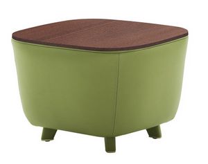 Diadema 04023, Tavolino pouf con piedini in legno