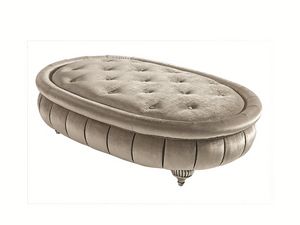 First Lady pouf ovale, Pouf ovale con seduta capitonn�