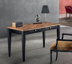 Art. H8440, Scrittoio con piano intarsiato a scacchi