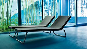 Time Out chaise lungue, Lettino per piscina e spa, disponibile fisso o reclinabile