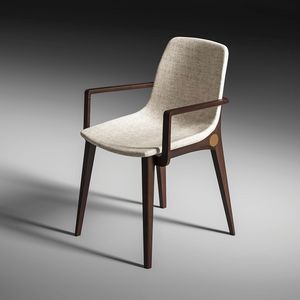 Armonia Art. EAR001, Sedia in legno con braccioli, imbottita