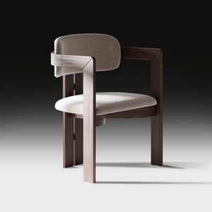 Dolcevita Art. EDV001, Sedia in legno con braccioli, dal profilo armonioso