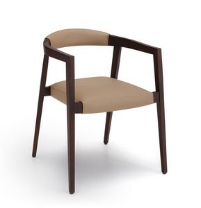 Tara sedia, Sedia in legno, con braccioli, con morbido sedile