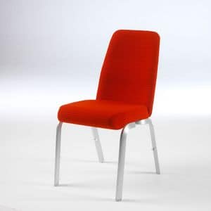 Orvia 12/1, Confortevole sedia per conferenze, sedile e schienale anatomici