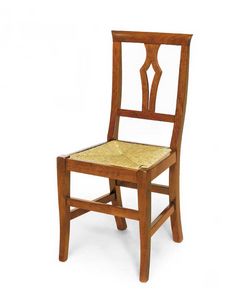 Art.104, Sedia in legno con seduta in paglia