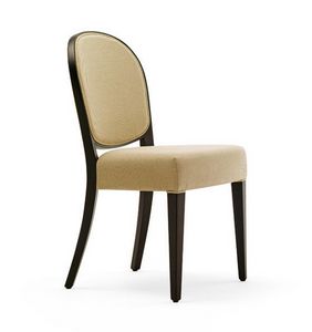 Perla 1, Elegante sedia in legno dalle forme morbide