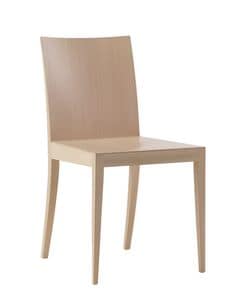 Ecoes sedia legno, Sedia fatta in legno massello, robusta e leggera