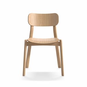 Kiyumi Wood, Sofisticata sedia in legno, impilabile