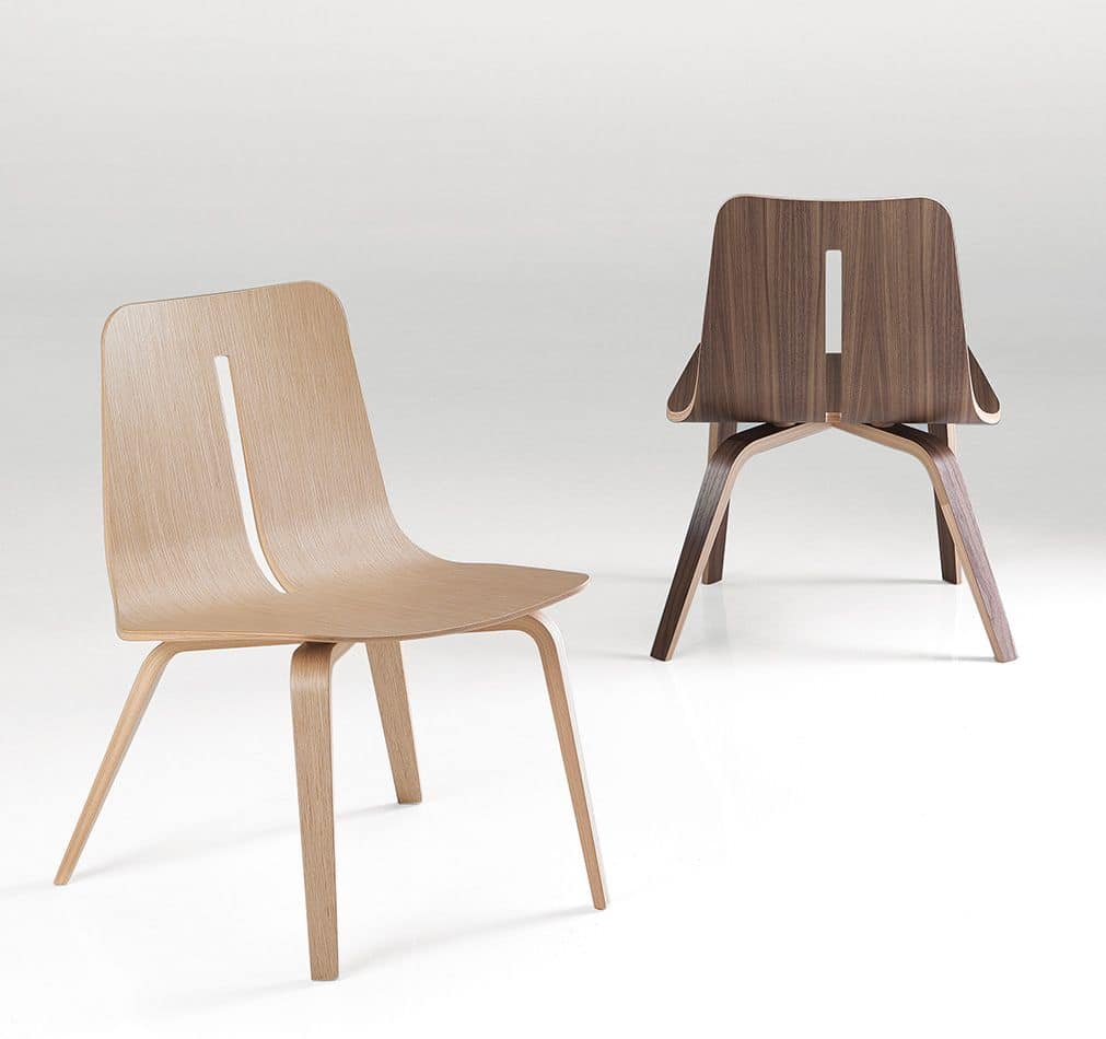Sedia in legno design per sale da pranzo moderne | IDFdesign