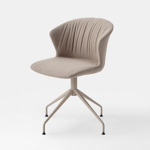 Kicca Plus Soft, Sedia con base in metallo, comoda imbottitura