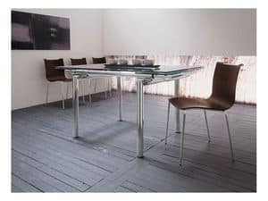 Zelig S LG, Sedia moderna impilabile in metallo e legno