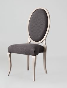 S16, Elegante sedia con schienale ovale