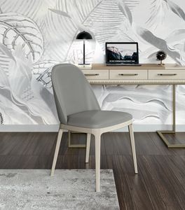 Art. 92141, Sedia imbottita con base in legno