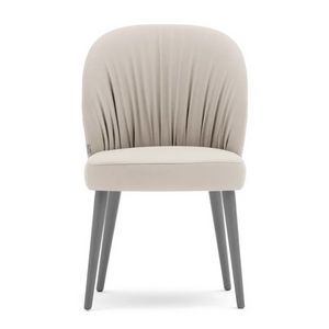 Rose 03015L, Sedia con tappezzeria a pliss�, gambe tornite in legno