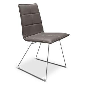 IRIS, Sedia con struttura in metallo, per sale d'aspetto