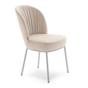 Rose 03910, Sedia in metallo, imbottita, con tappezzeria a pliss�