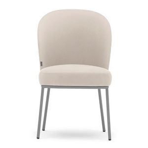 Rose 03916L, Sedia in metallo imbottita, ideale per il contract