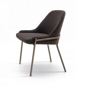 Stelvio Trend, Elegante sedia moderna, gambe in metallo