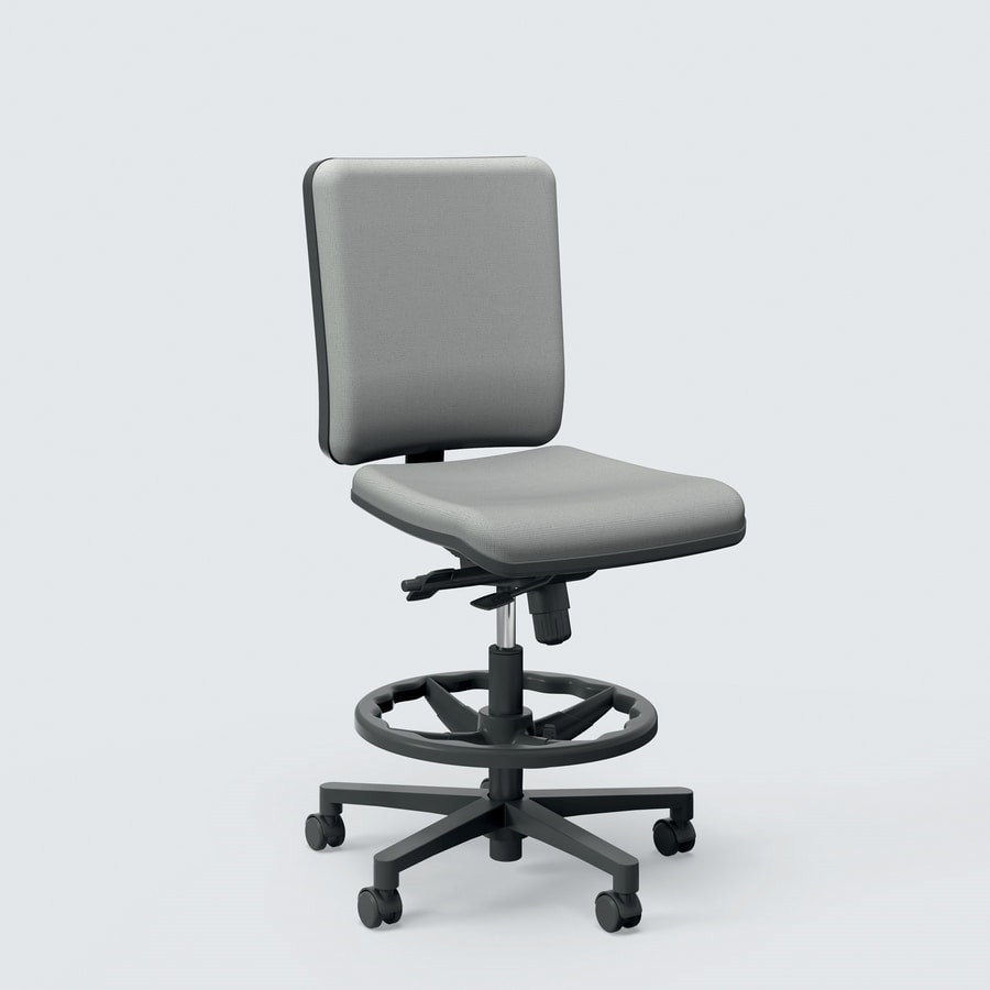 SMART, Sedia operativa da ufficio, design contemporaneo, seduta e schienale imbottiti
