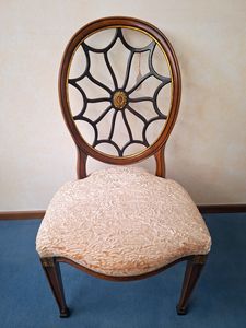 Art. Sun, Sedia in legno con seduta imbottita