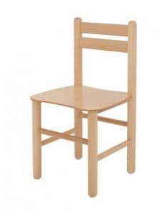 ALLEGRA, Piccola sedia per bambini in legno di faggio, creata per asili
