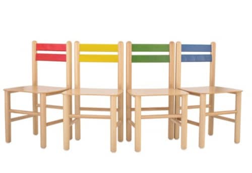 Promo sedia bambino design ispirazione Eiffel DSW piedi legno chiaro seduta PP   MOBISTYL® mobi-dswlk giallo 