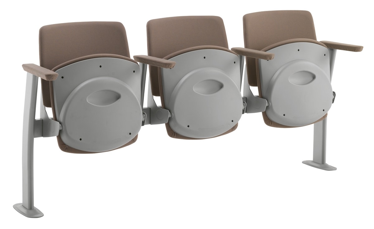 Q44 TIP-UP, Seduta con sedile ribaltabile per aule didattiche