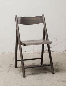184, Leggera sedia pieghevole, in legno di faggio