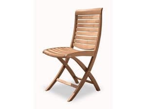 Mirage sedia pieghevole, Sedia pieghevole in legno, per uso esterno