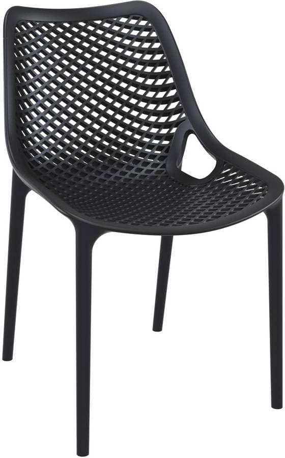 Alice - S, Sedia in polipropilene per esterni, sedia impilabile in plastica per giardino