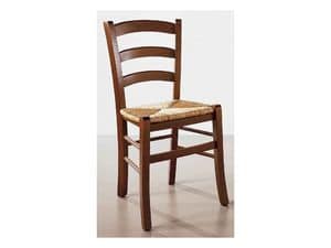 110, Sedia in legno massello, semplice, per osteria e bar