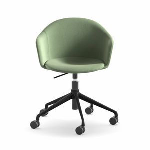 Mni Armshell fabric HO, Poltroncina home-office con base regolabile in altezza