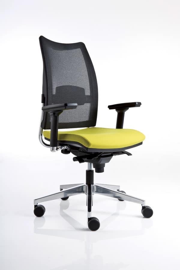 Sedia operativa da ufficio, schienale in rete | IDFdesign