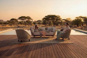 BILBAO SET, Divano e poltrone intercciate per eleganti spazi outdoor