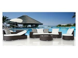 Ocean Lounge, Sedute e tavoli intrecciati naturale o sintetico Villaggio vacanze