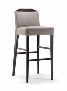 BOSTON BAR STOOL 010 SG, Sgabello moderno imbottito