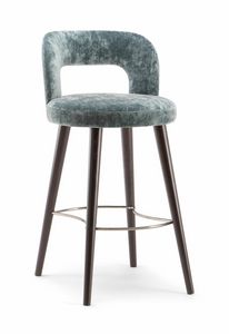 HOLLY BAR STOOL 065 SG, Sgabello dalle forme morbide