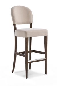 Squero SG, Sgabello imbottito, con struttura in legno