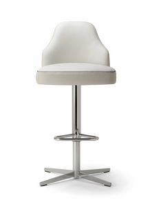 CHICAGO BAR STOOL 015 SG X, Sgabello con una moderna base a croce