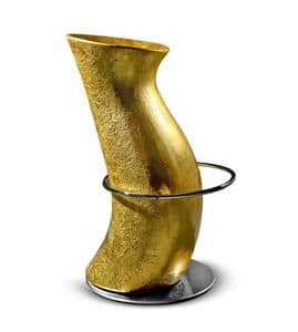 Hula Op Gold, Sgabello moderno, forma originale, per bar e alberghi