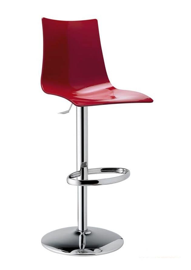 ALPHA HOME Sgabello Da Bar Girevole Regolabile In Altezza, Con Schienale E Braccioli, Pelle PU Marrone, Certificato BIFMA