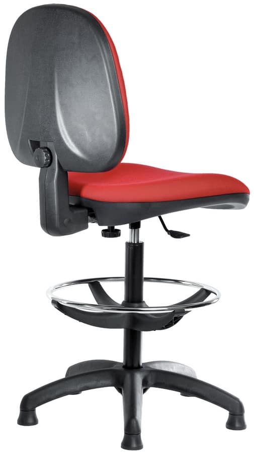 GARANT - Sgabello Da Lavoro Ergonomico, Skay Simil-pelle, Con Elemento Scorrevole Modello 1
