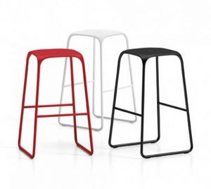 Bobo Stool, Sgabello senza schienale, struttura in acciaio